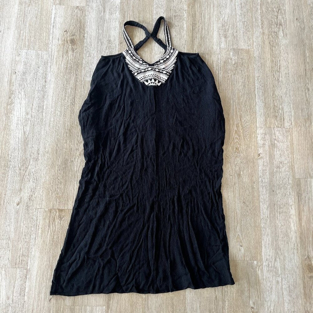 Womens Lovestitch Black Midi Dress - M/L
